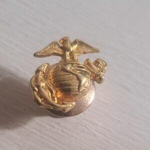 USMC Vintage Small Gold Emblem Lapel Pin